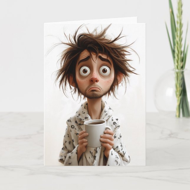 God morgon Galenhet: Kaffe först, frågor senare Inbjudan (Framsida)