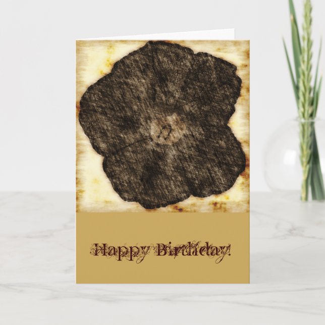 God morgon, gamle Sketch Birthday Kort (Framsida)