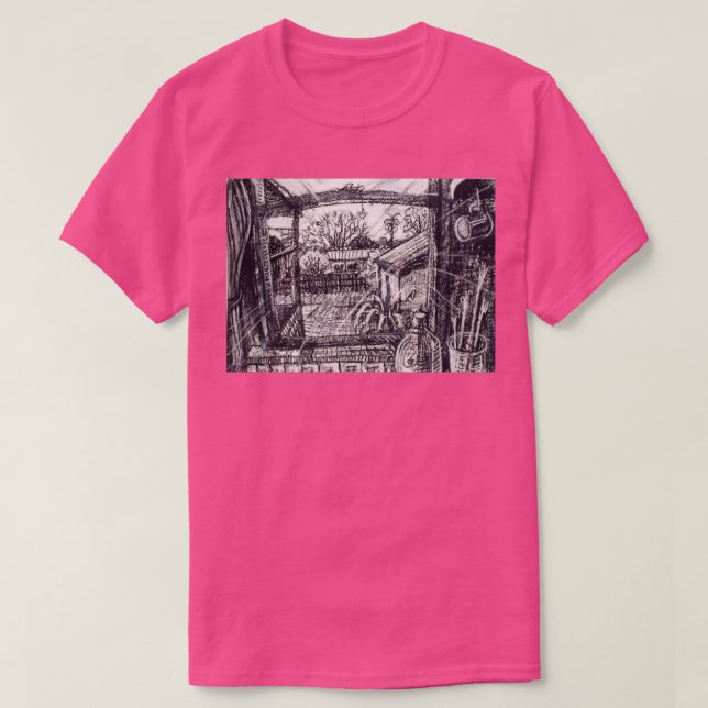 God morgon genom köksfönstret i Mordialloc N T Shirt (Design framsida)