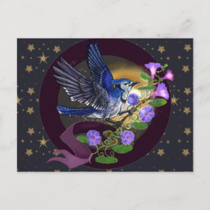 God morgon Glory BlueJay Helg Vykort