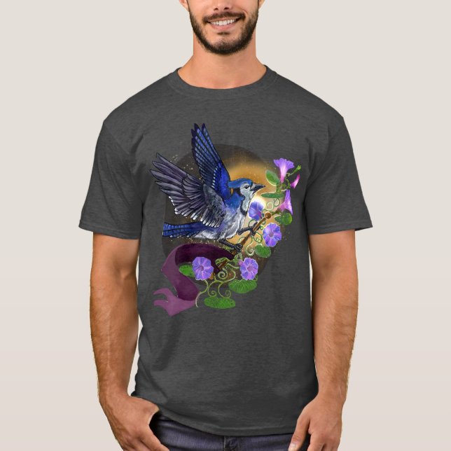God morgon Glory BlueJay T Shirt (Framsida)