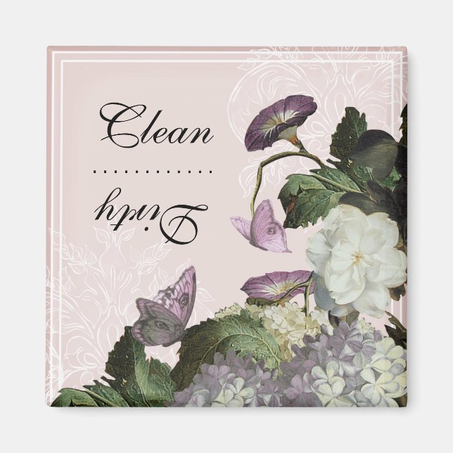 God morgon Glory Clean Dirty Dishwasher Magnet (Framsidan)