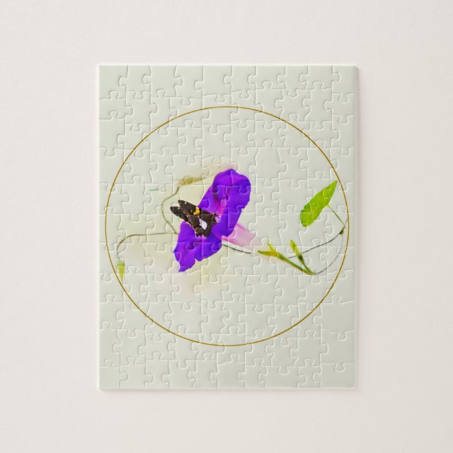 God morgon Glory och Butterfly Pussel (Vertikal)