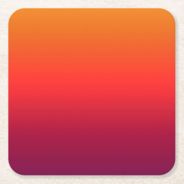 God morgon Glory Ombre-övertoning Underlägg Papper Kvadrat