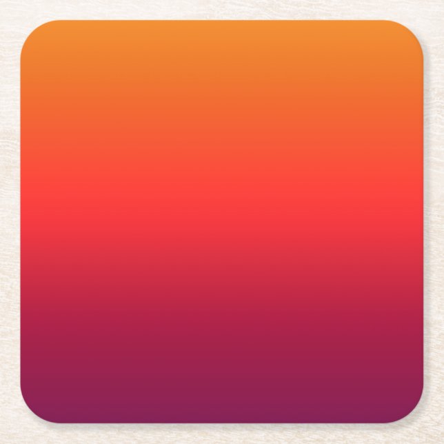 God morgon Glory Ombre-övertoning Underlägg Papper Kvadrat (Framsidan)