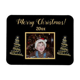 God morgon! God morgon! ~ Guld Julgran ~ Familjefo Magnet