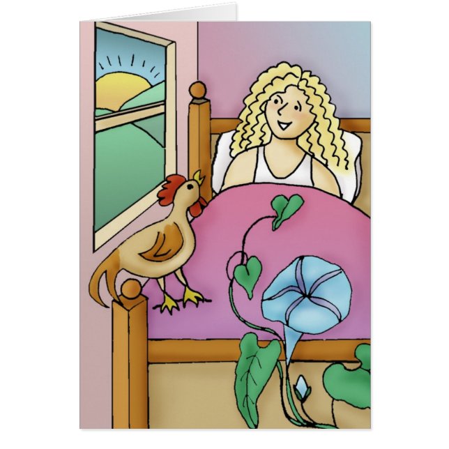 God morgon hälsningskort (Framsidan)