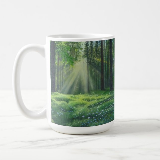 "God morgon har brutits" Classic 15oz Mugg (Vänster)