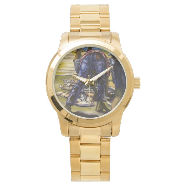 God morgon, Harbor Island, Bahamas Armbandsur (Framsida)