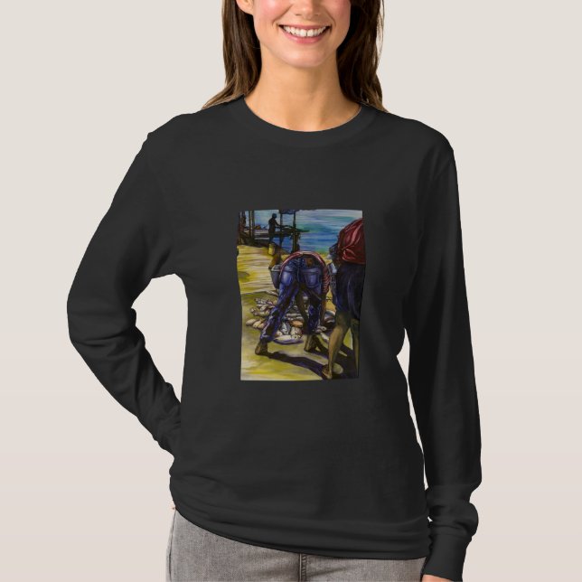 God morgon, Harbor Island, Bahamas Tee Shirt (Framsida)