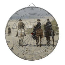 God morgon Horse Ride på Beach (av Anton Mauve) Darttavla