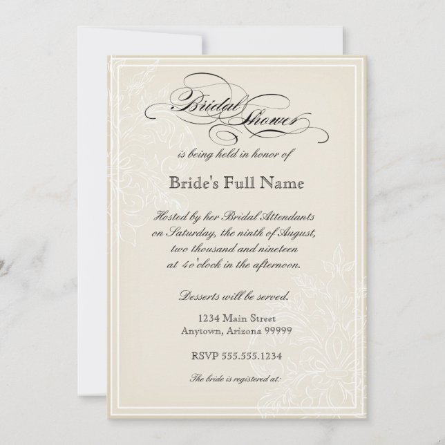 God morgon, Hydrangea Inbjudningskort för möhippan (Framsida)