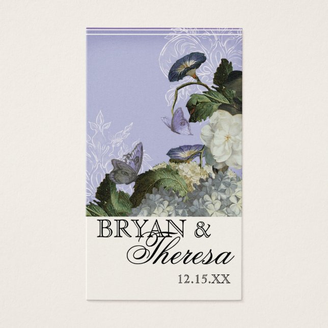 God morgon Hydrangea - Märkre för favoritgåva Visitkort (Framsidan)