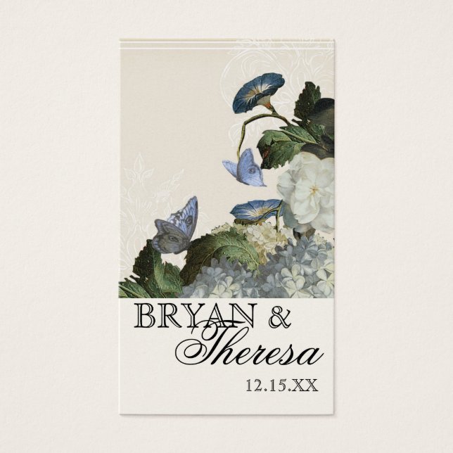 God morgon Hydrangea - Märkre för favoritgåva Visitkort (Framsidan)