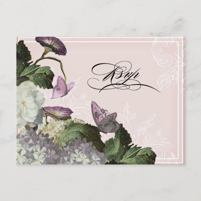 God morgon, Hydrangea - OSA av vykort Bröllop (Framsida)
