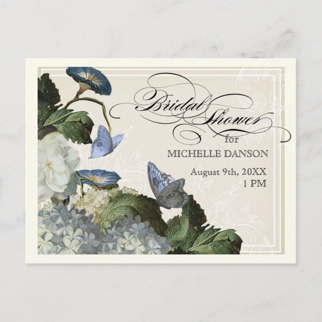 God morgon Hydrangea - vykort för Möhippa (Framsida)