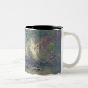 God morgon i Adirondacks Två-Tonad Mugg
