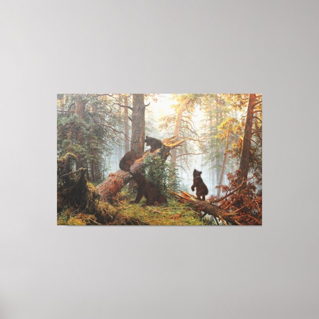 God morgon i en bra i gräs canvastryck (Framsida)