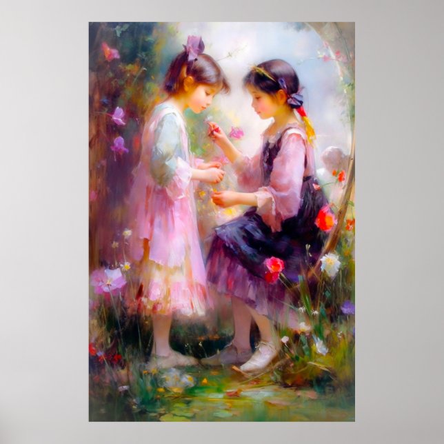 God morgon i en Garden Poster (Framsidan)
