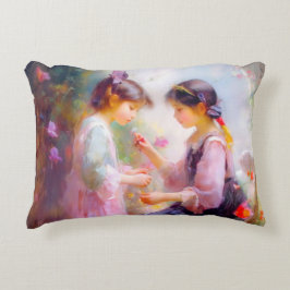 God morgon i en Garden Prydnadskudde