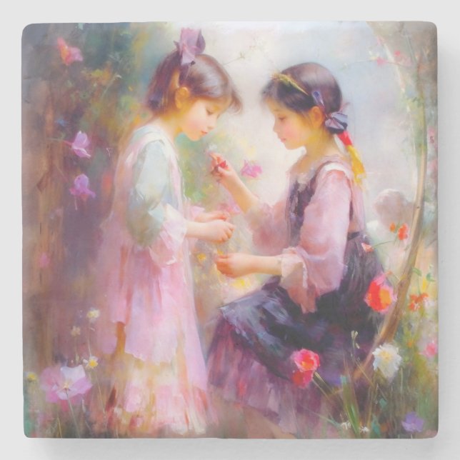 God morgon i en Garden Stenunderlägg (Framsidan)