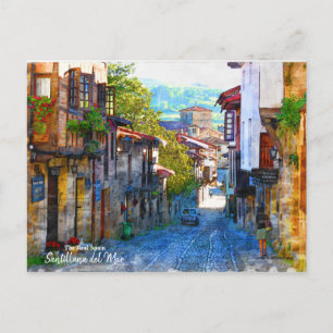 God morgon i Santillana del Mar - Real Spanien Vykort