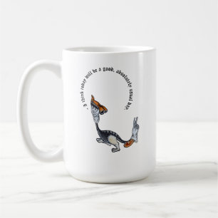 God morgon Kaffe Mugg med Friendly Medieval Monste