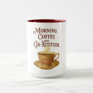 God morgon, kaffe och Mugg
