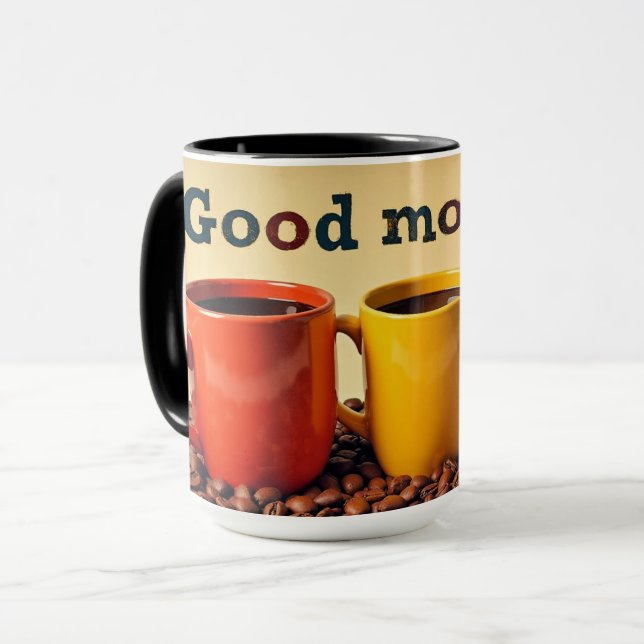 God morgon kaffekoppar, mugg (Framsida vänster)