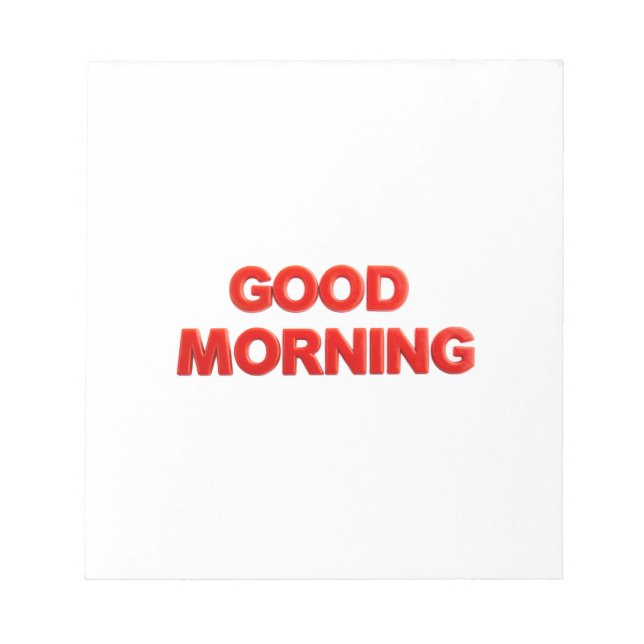 God Morgon Känsla Anteckningsblock (Framsida)
