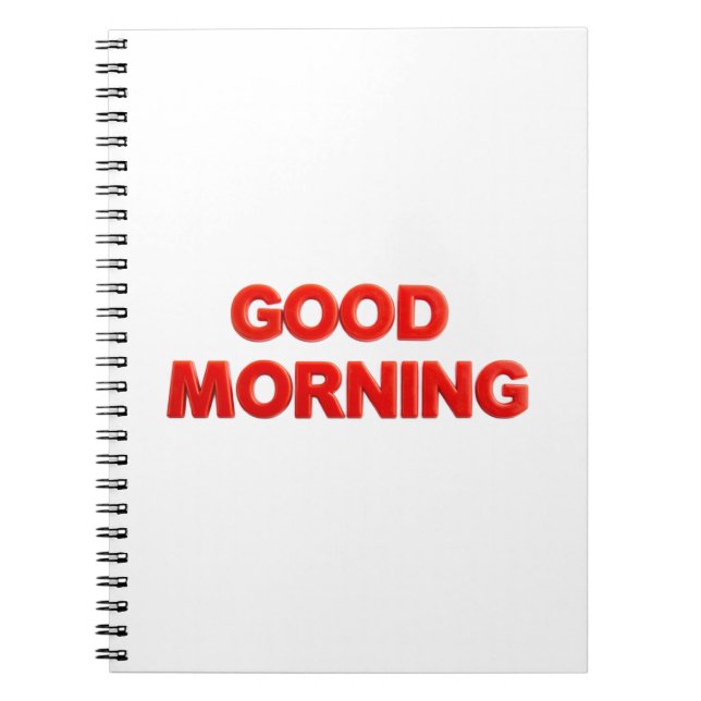 God Morgon Känsla Anteckningsbok (Framsidan)