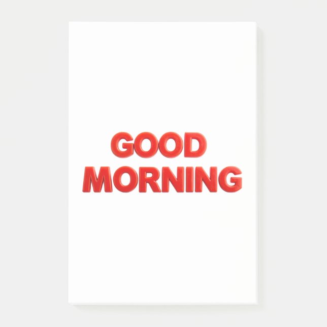 God Morgon Känsla Post-it Block (Framsida)