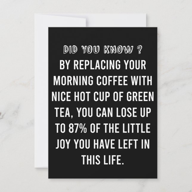 God morgon Kopp i kaffet - Fårbar kaffecitat (Framsida)