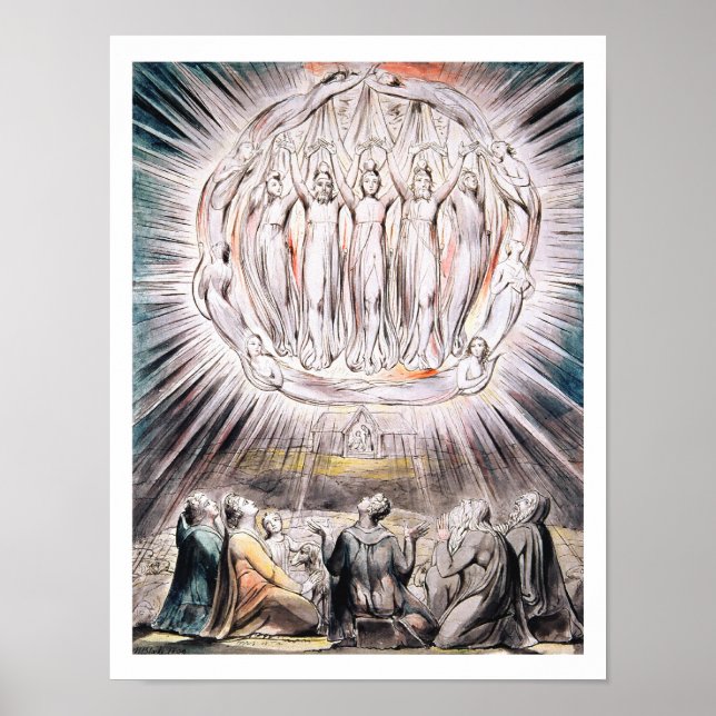 God morgon, Kristi nyfikenhet - William Blake Poster (Framsidan)