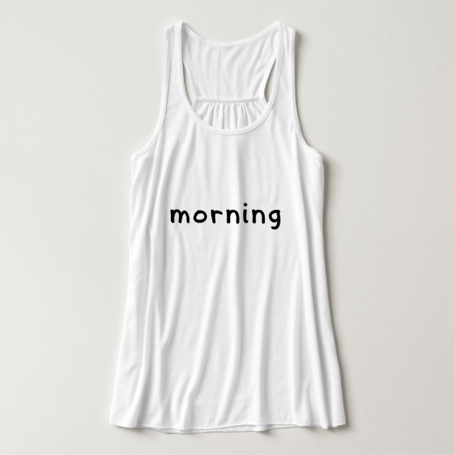 God morgon linne med racerback  (Design framsida)