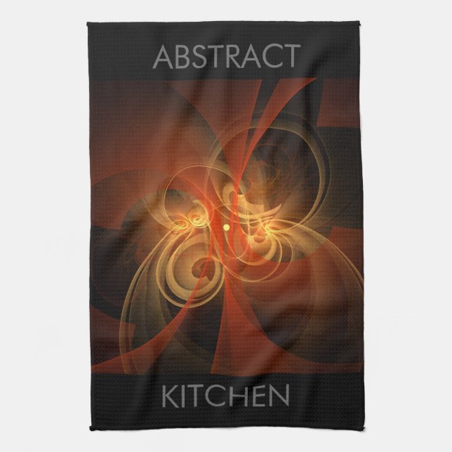 God morgon Magic Abstrakt Art Kitchen Towel Kökshandduk (Vertikal)