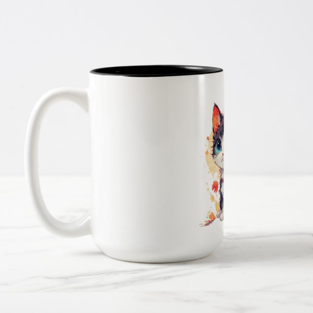 God Morgon Människa Två-Tonad Mugg (Vänster)