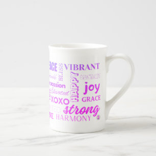 God morgon Mantra I är inspirationerande Ord Benporslin Mugg