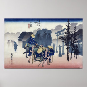 God morgon Mist i Mishima Poster