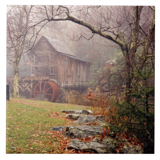 God morgon Mist Kakelplatta (Framsidan)