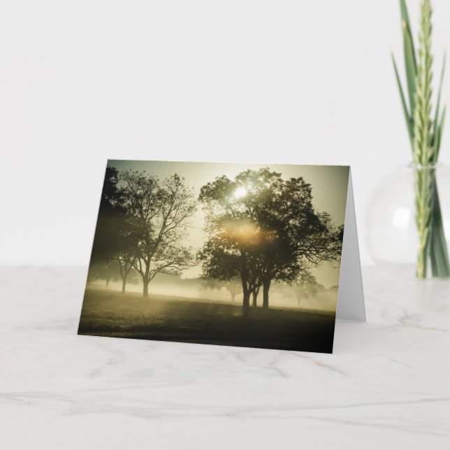 God morgon Mist Kort (Framsida)