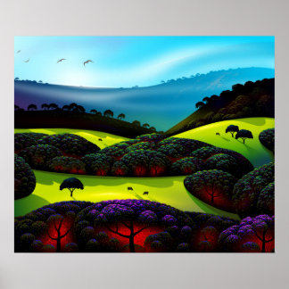 God morgon Mist Poster