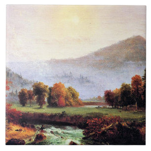 God morgon Mist Stigning i New Hampshire Kakelplatta