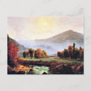 God morgon Mist Stigning i New Hampshire Vykort