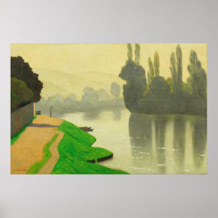 God morgon Mist vid Andelys - Felix Vallotton Post Poster