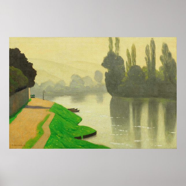 God morgon Mist vid Andelys - Felix Vallotton Post Poster (Framsidan)