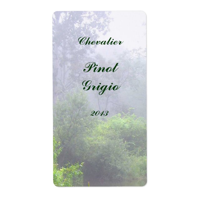 God morgon Mist Vin-etikett Fraktsedel (Framsidan)