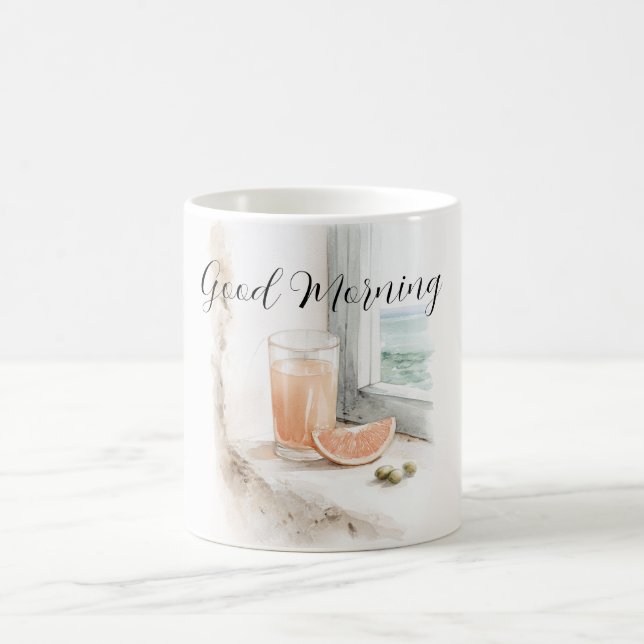 God Morgon Ocean View Grapefruktjuice Kaffemugg (Center)