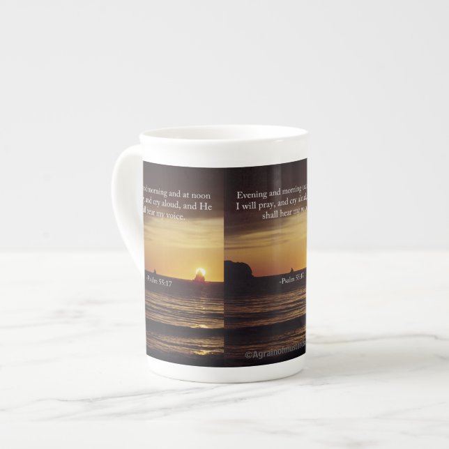God morgon och på Noon! Benporslin Mugg (Framsida vänster)