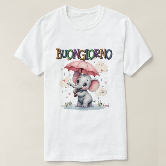 God morgon och vacker  t shirt (Design framsida)